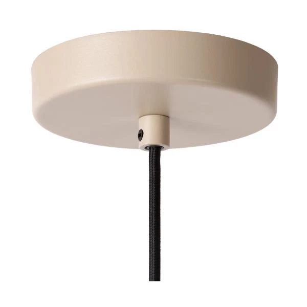 Lucide LAMBRES - Pendelleuchten - Ø 15 cm - 1xE27 - Taupe - detail 4